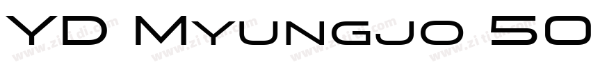 YD Myungjo 500 550字体转换